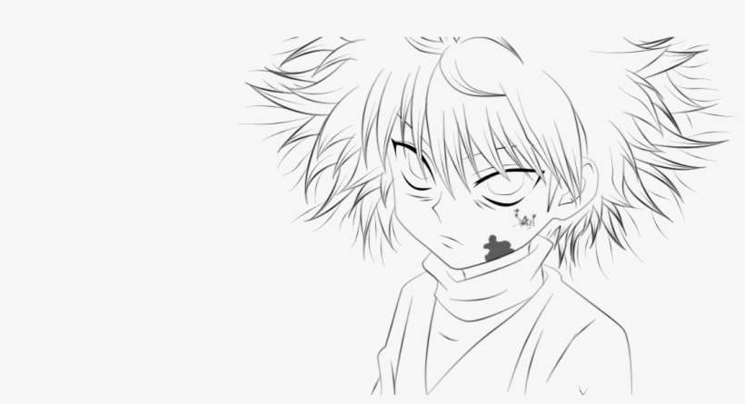 Coloriage Killua En Colère