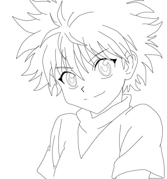 Coloriage Killua Mignon