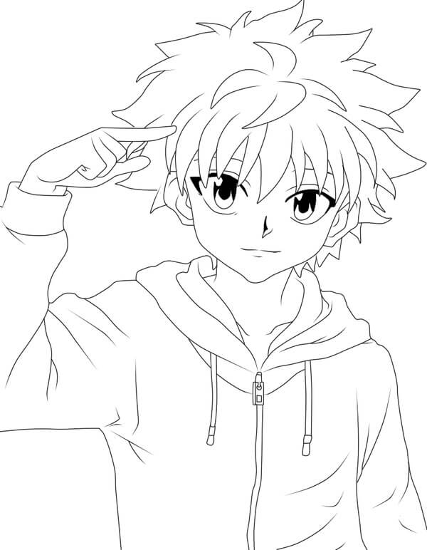 Coloriage Killua Parfait