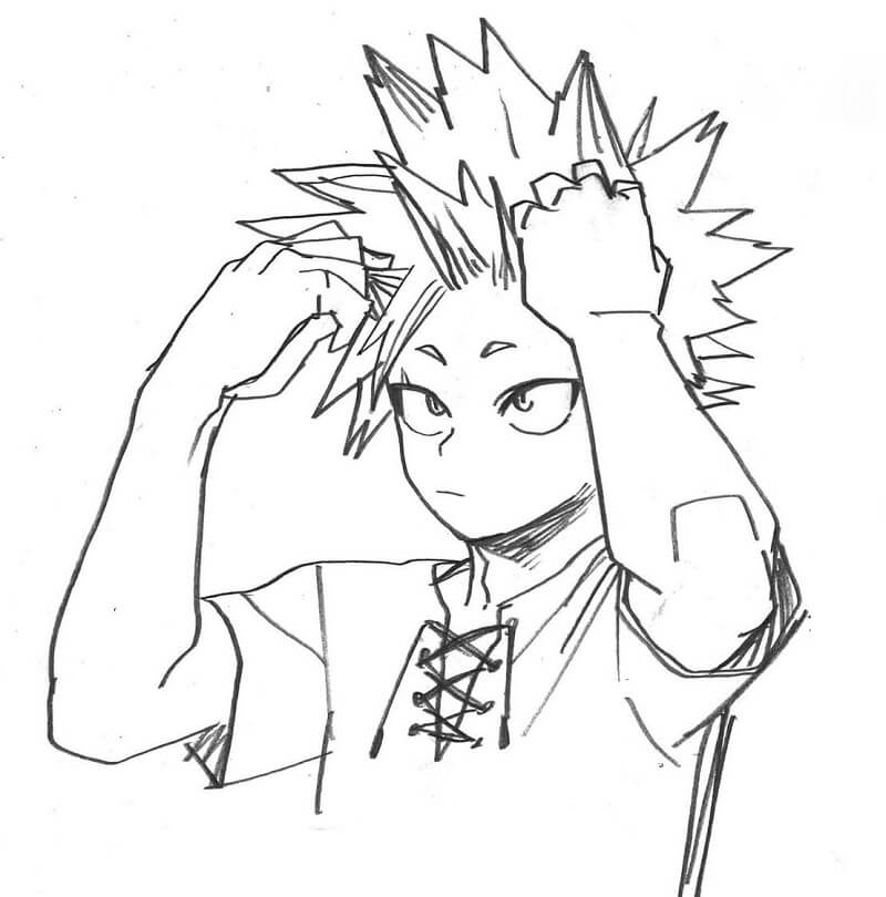 Coloriage Kirishima 1