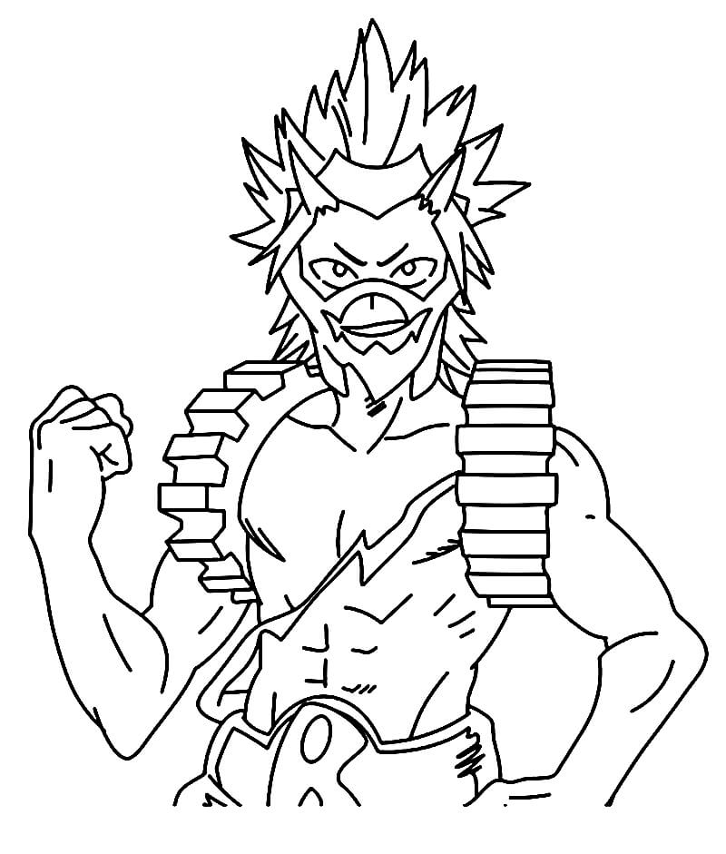 Coloriage Eijiro Kirishima