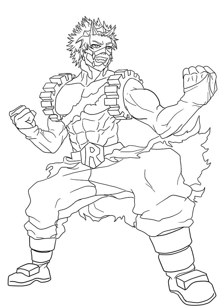 Coloriage Kirishima fort