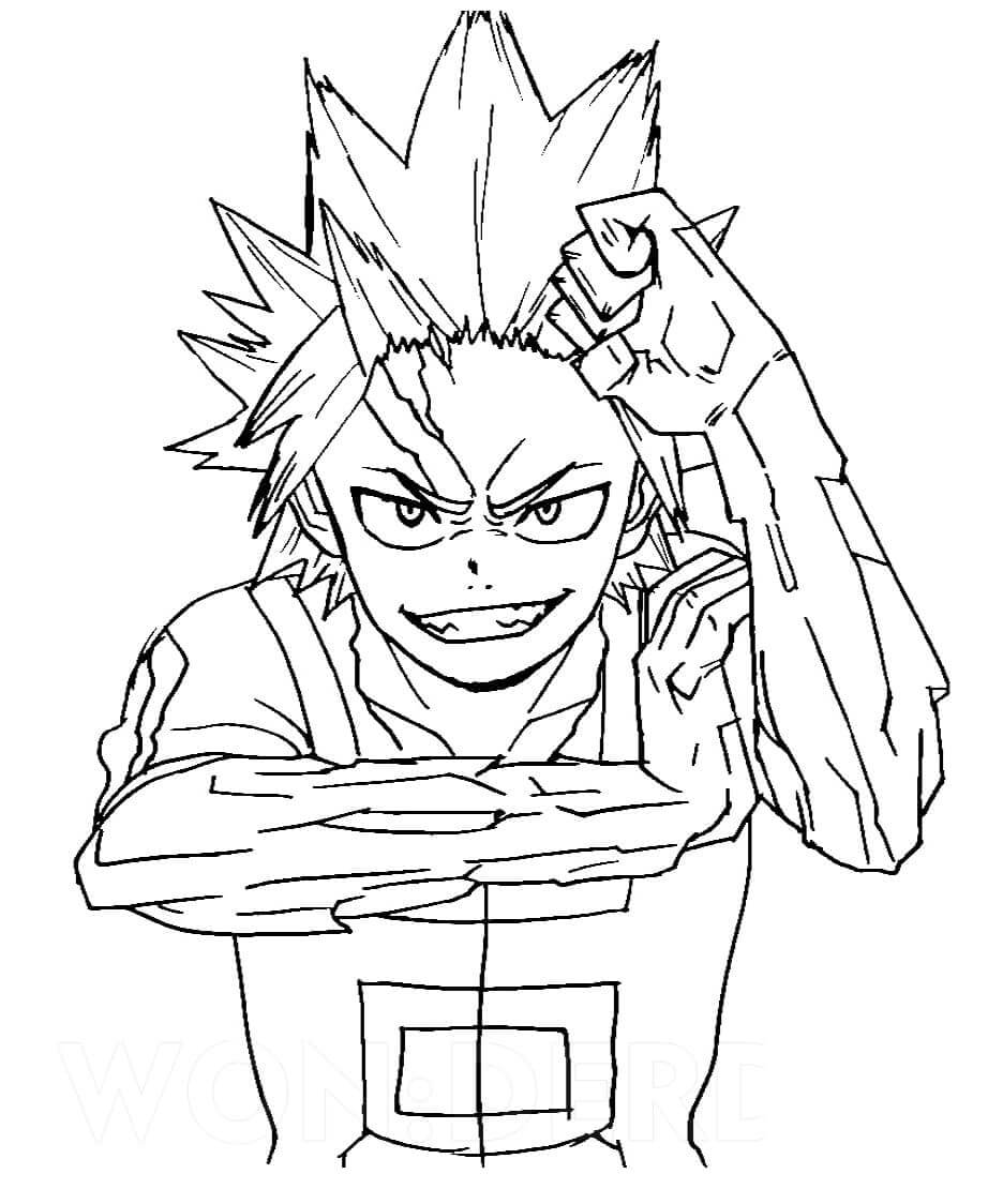 Coloriage Le pouvoir de Kirishima