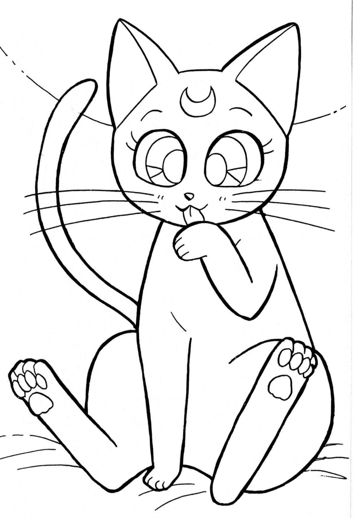 Coloriage Luna mignonne