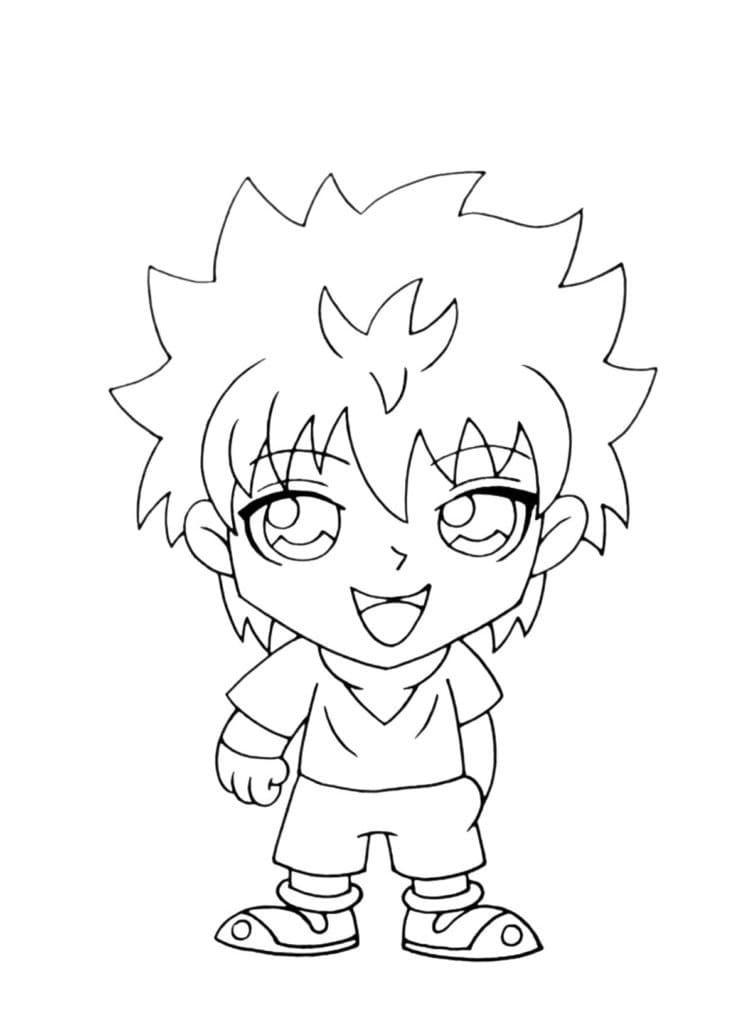 Coloriage Petit Killua Zoldyck