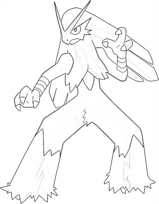 Coloriage Pokémon Braségali 3