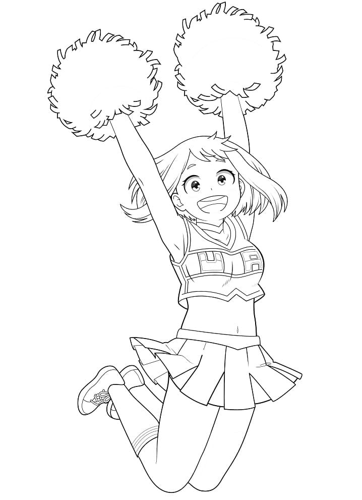 Coloriage Uraraka