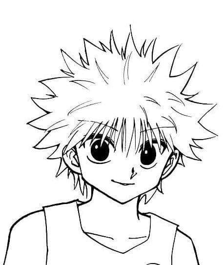 Coloriage Visage De Killua