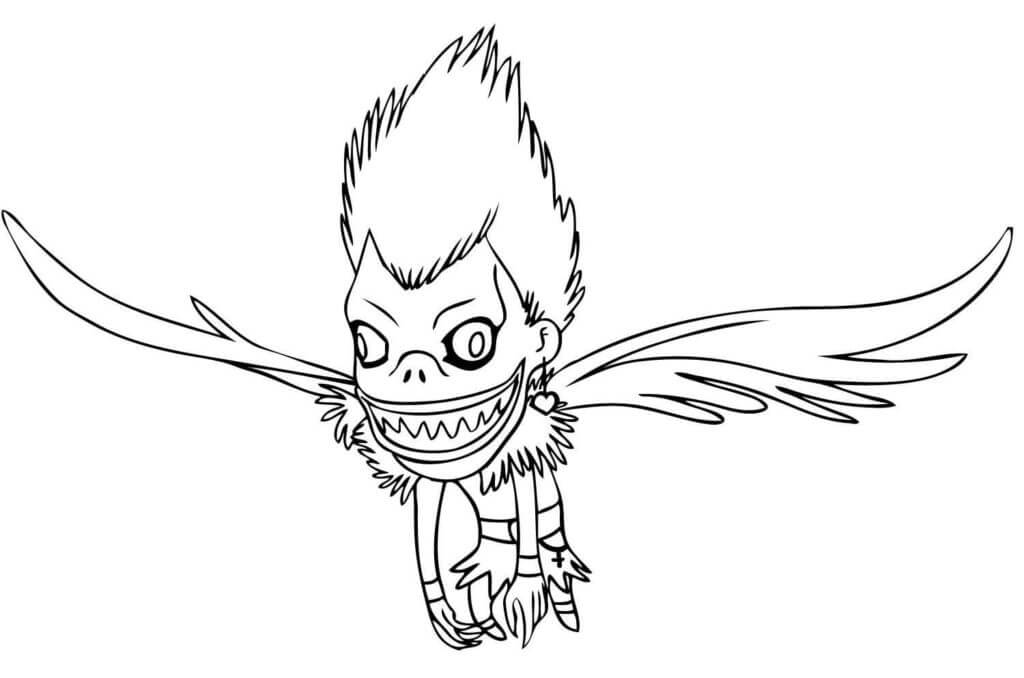 Coloriage Chibi Ryuk