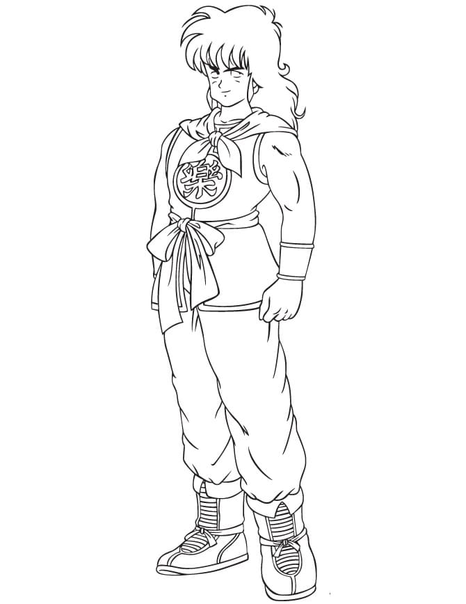 Coloriage Cool Yamcha