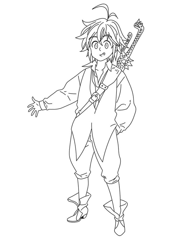 Coloriage Meliodas