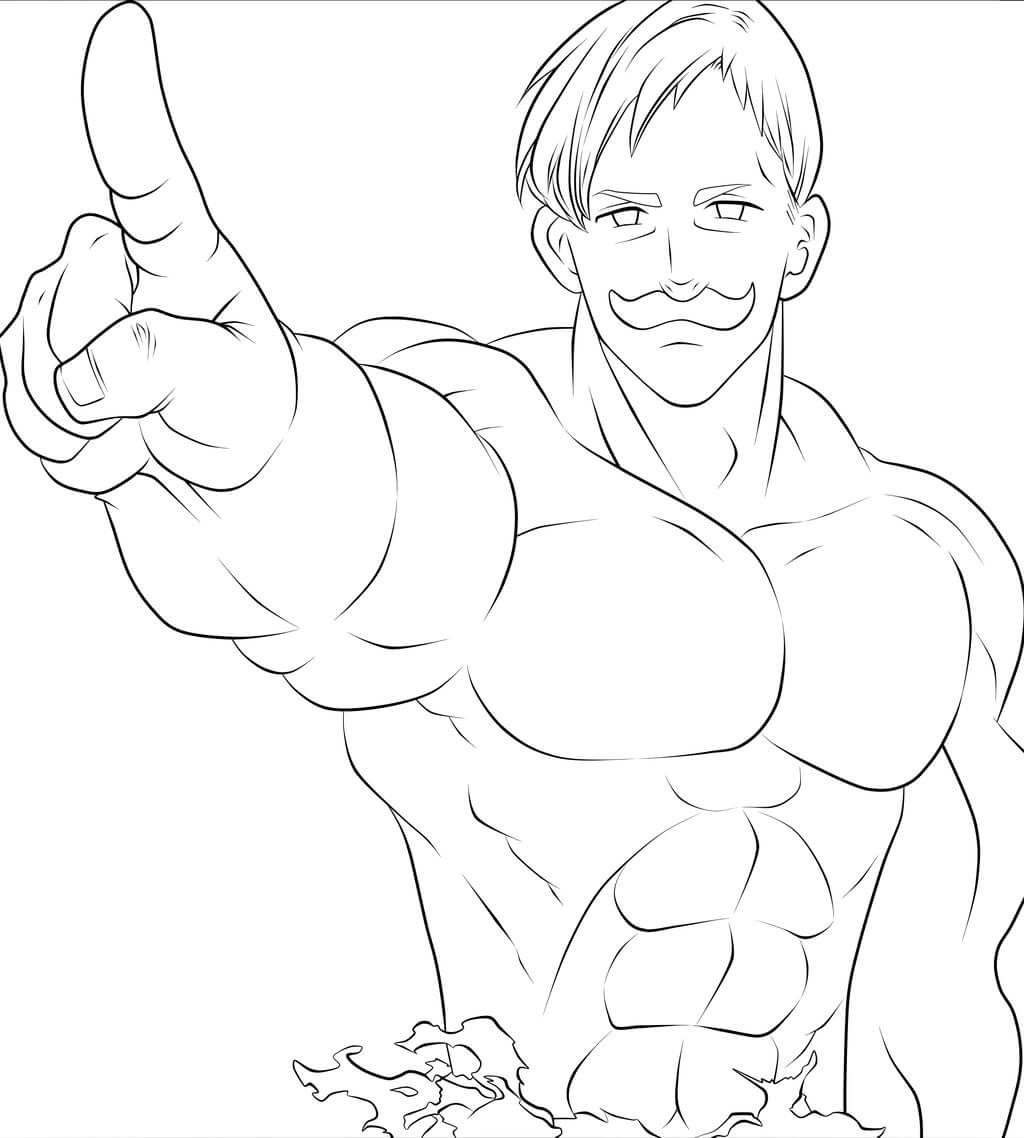 Coloriage Génial Escanor