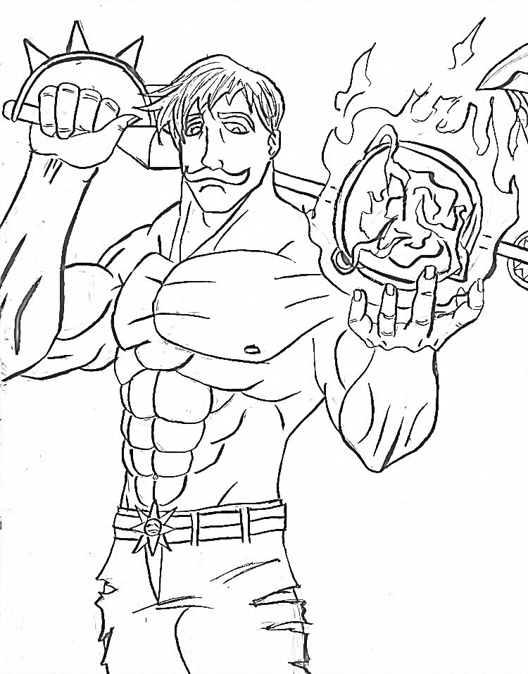 Coloriage Image gratuite Escanor