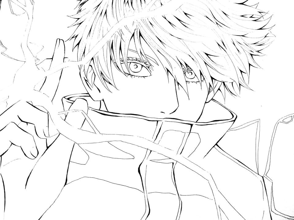 Coloriage Jujutsu Kaisen Satoru Gojo