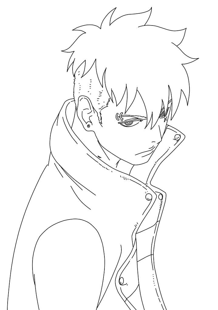 Coloriage Kawaki 1