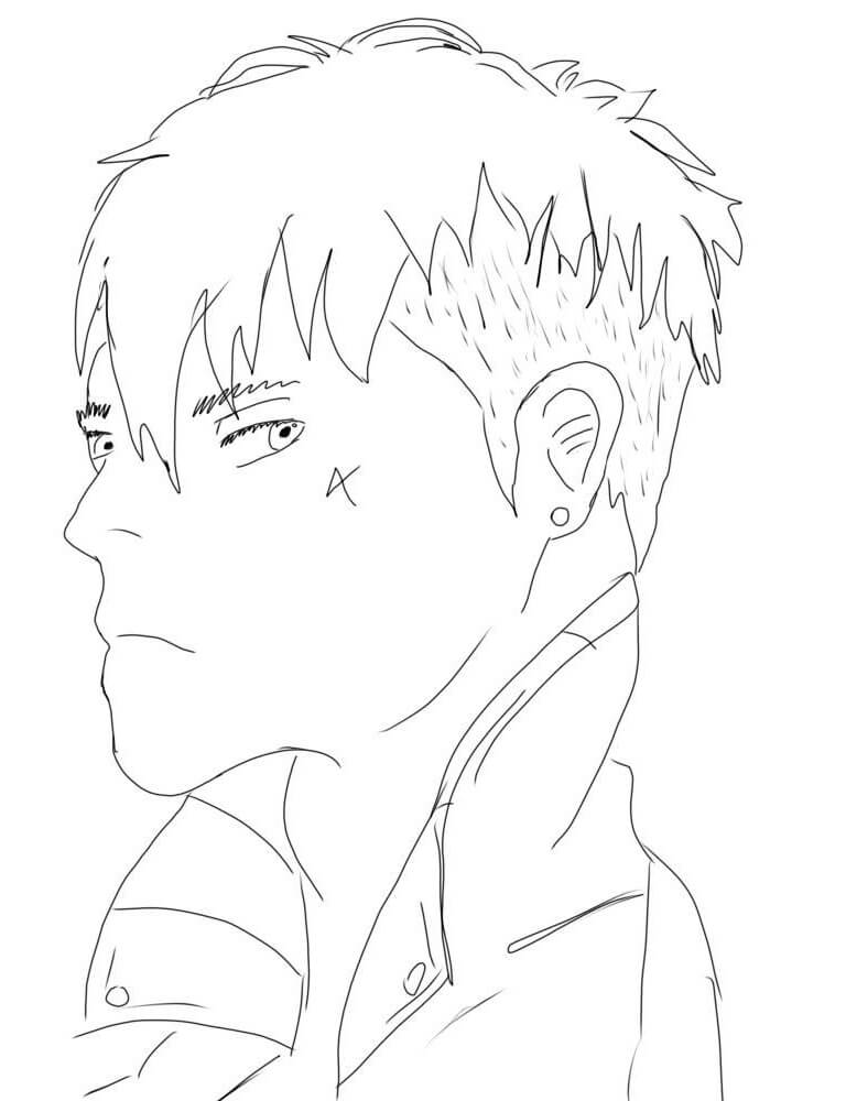 Coloriage Kawaki affronter