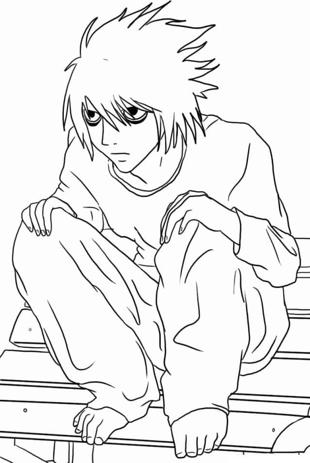 Coloriage L Lawliet