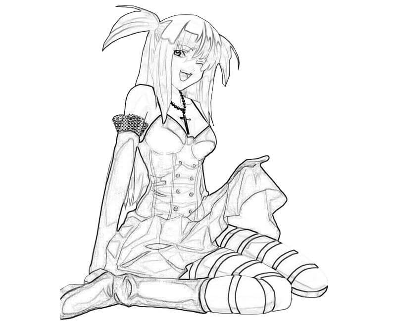 Coloriage Misa Amane adorable