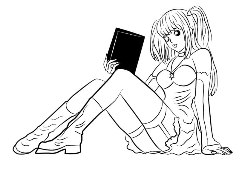 Coloriage Misa de Death Note