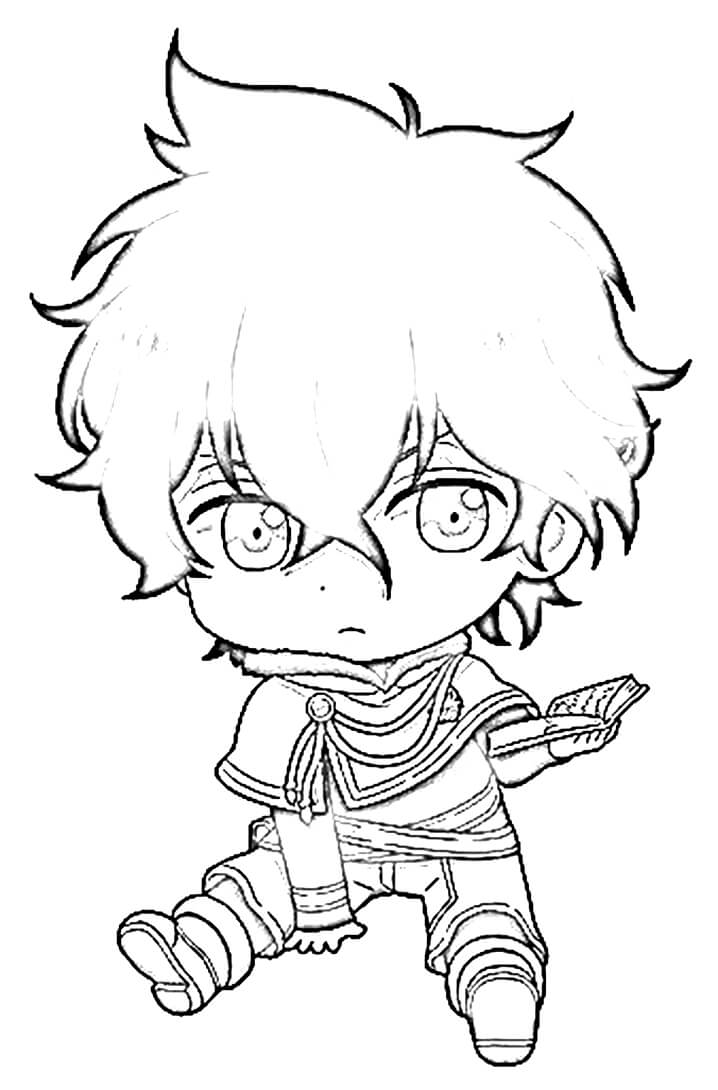 Coloriage Petit Yuno