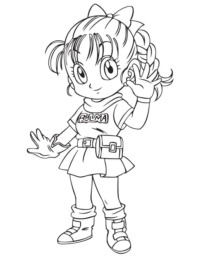 Coloriage Petite Bulma