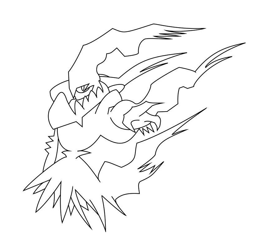 Coloriage Pokémon Darkrai 1