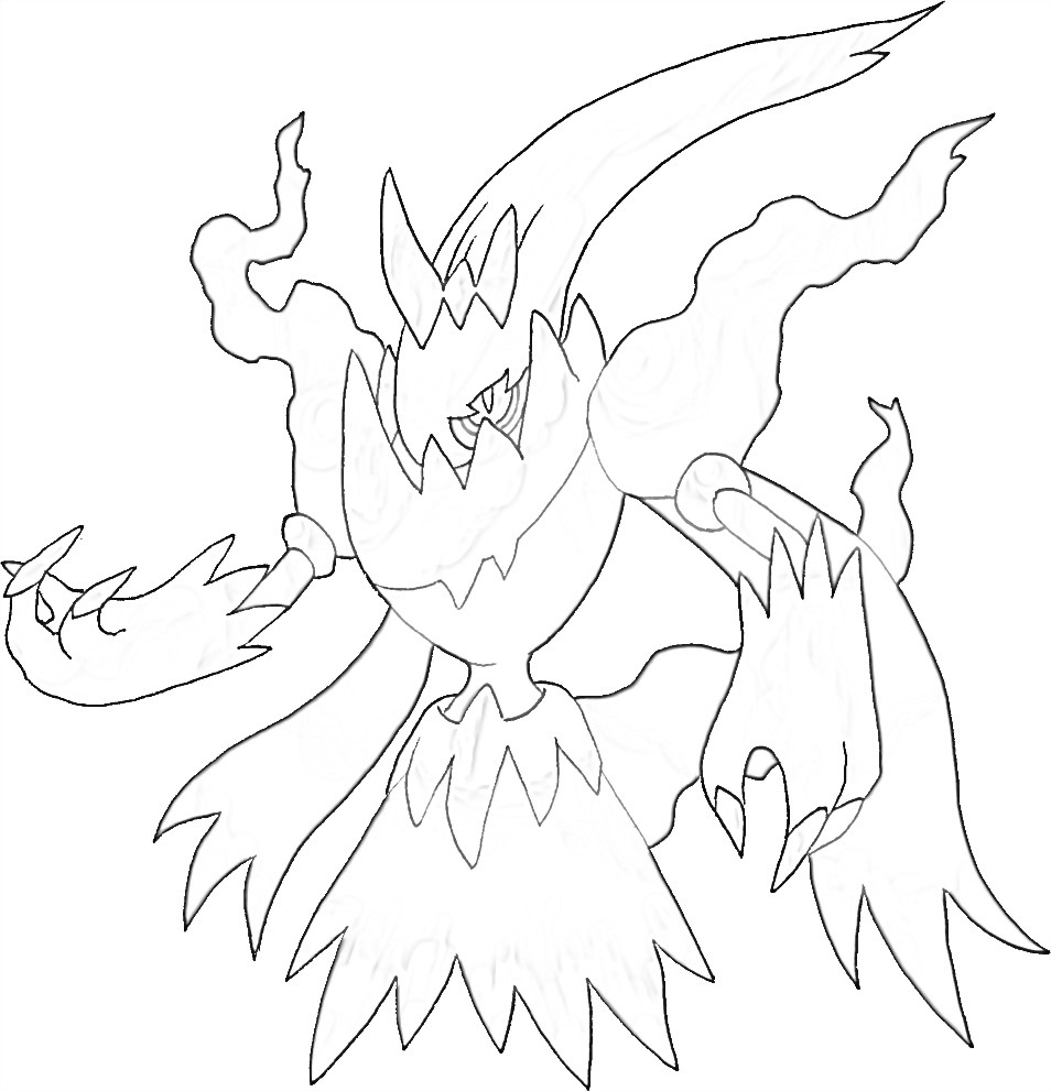 Coloriage Pokémon Darkrai 3