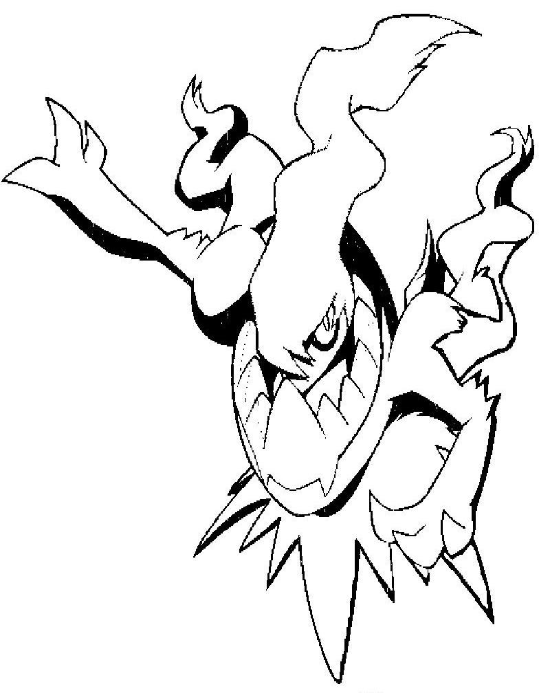 Coloriage Pokémon Darkrai