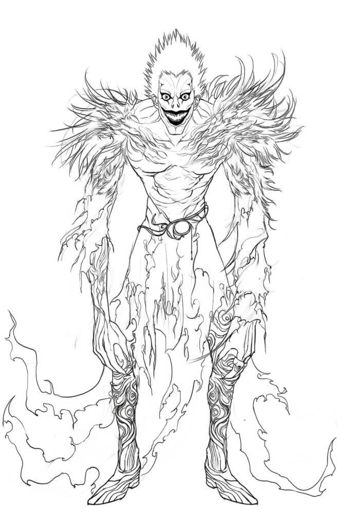 Coloriage Ryuk corps entier