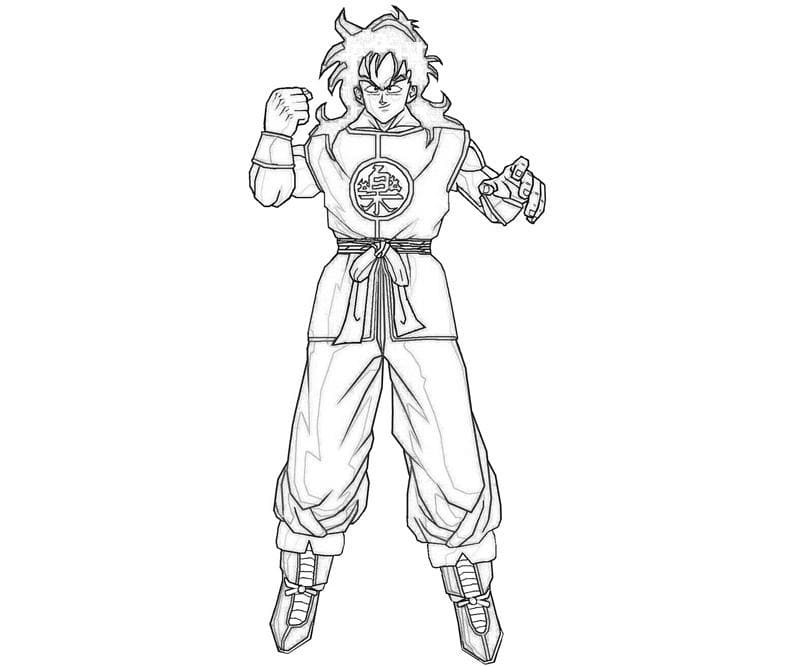 Coloriage Yamcha est cool