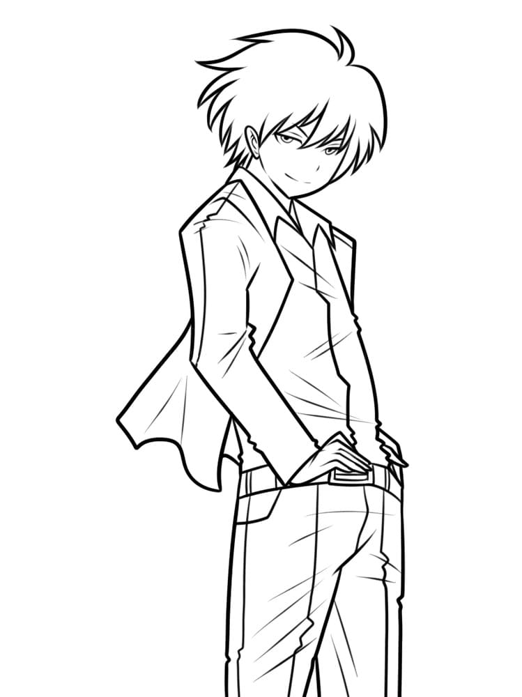 Coloriage Akabane Karma génial