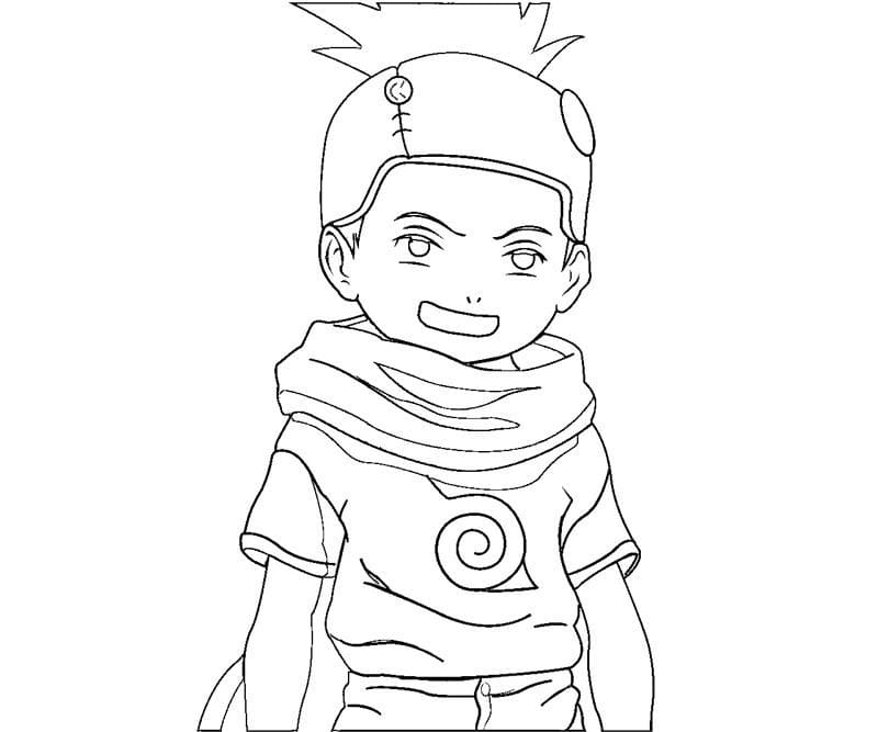 Coloriage Amusement Konohamaru