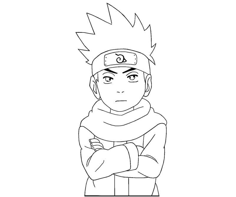 Coloriage Basique Konohamaru