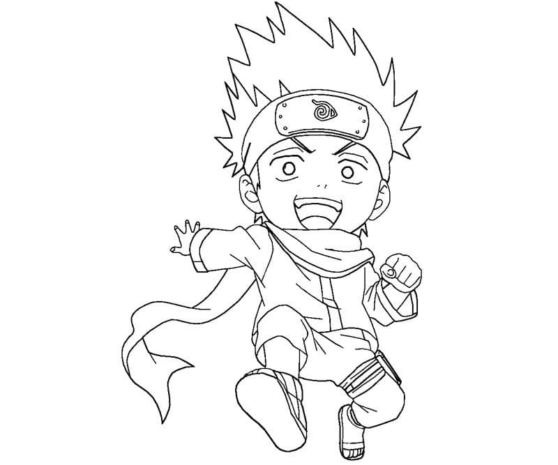 Coloriage Chibi Konohamaru