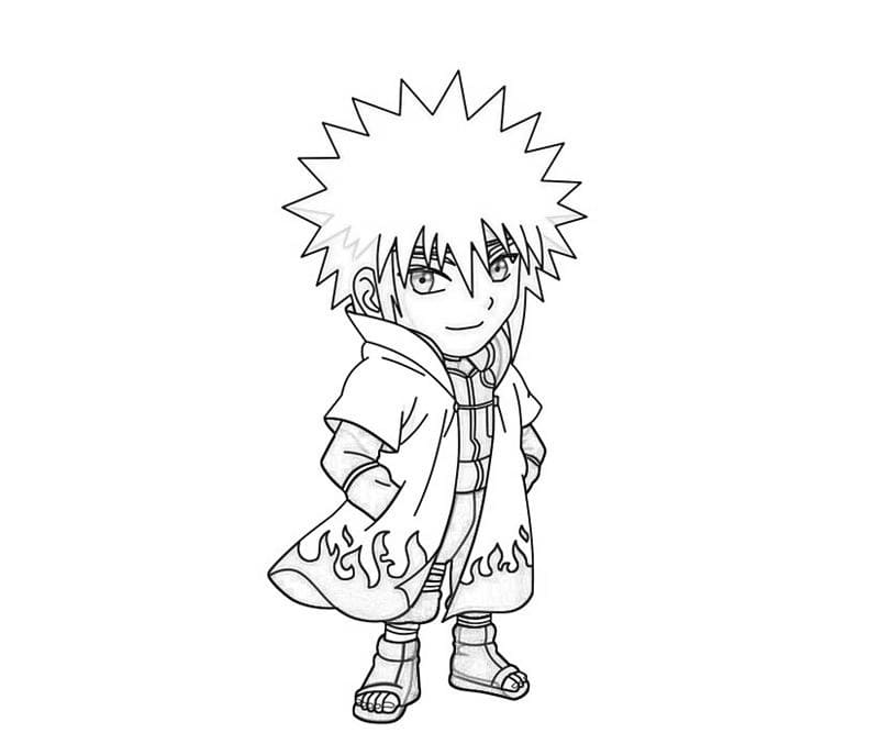 Coloriage Chibi Minato