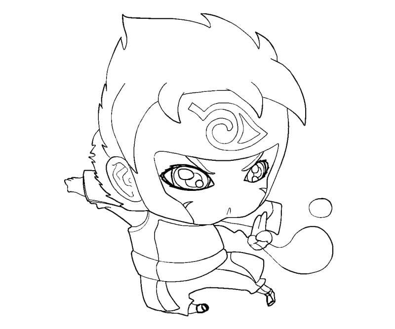 Coloriage Chibi Tobirama Senju