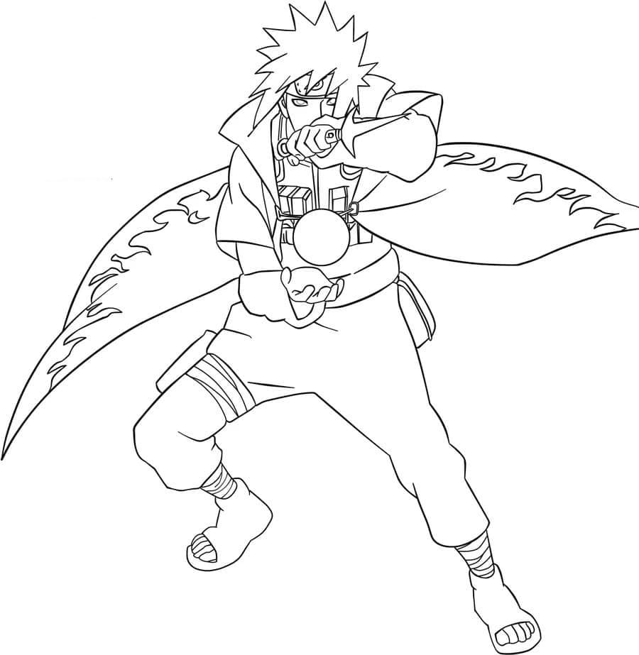 Coloriage Cool Minato Namikaze