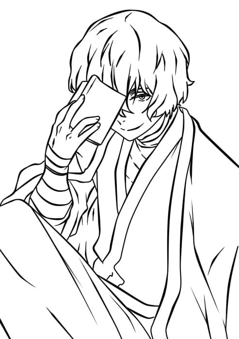 Coloriage Dazai A L'air Cool