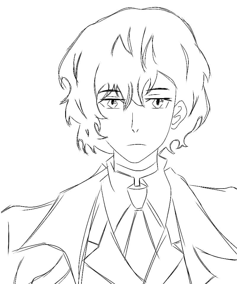 Coloriage Dazai Sketch