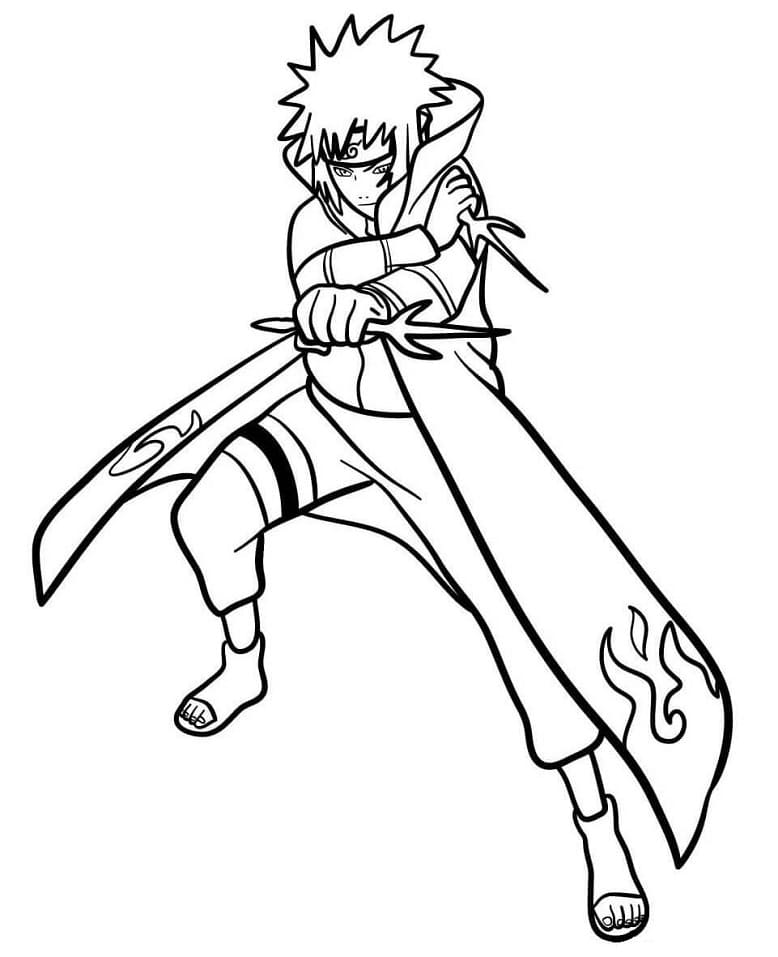 Coloriage Génial Minato