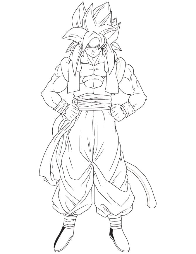 Coloriage Grande Gogeta