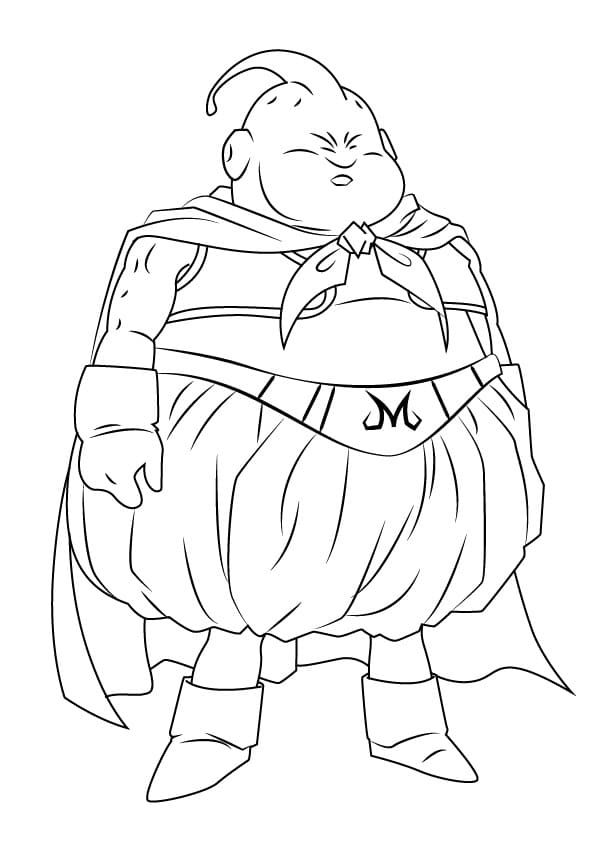 Coloriage Gras Manji Buu