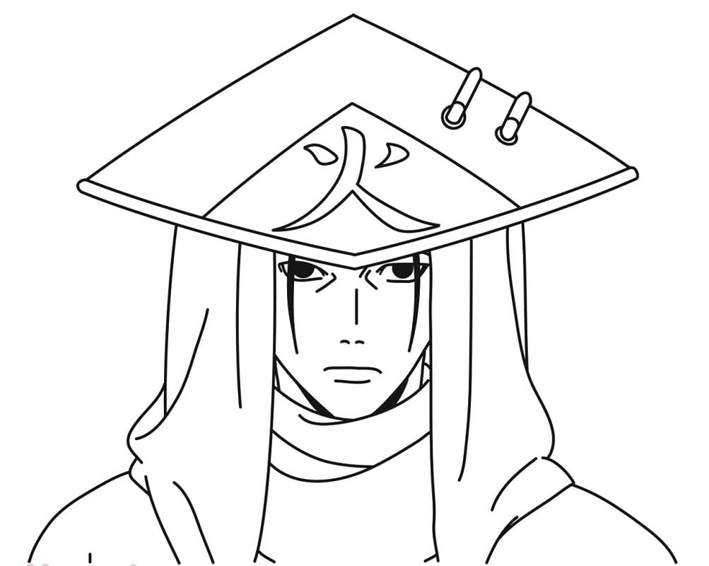 Coloriage Hashirama