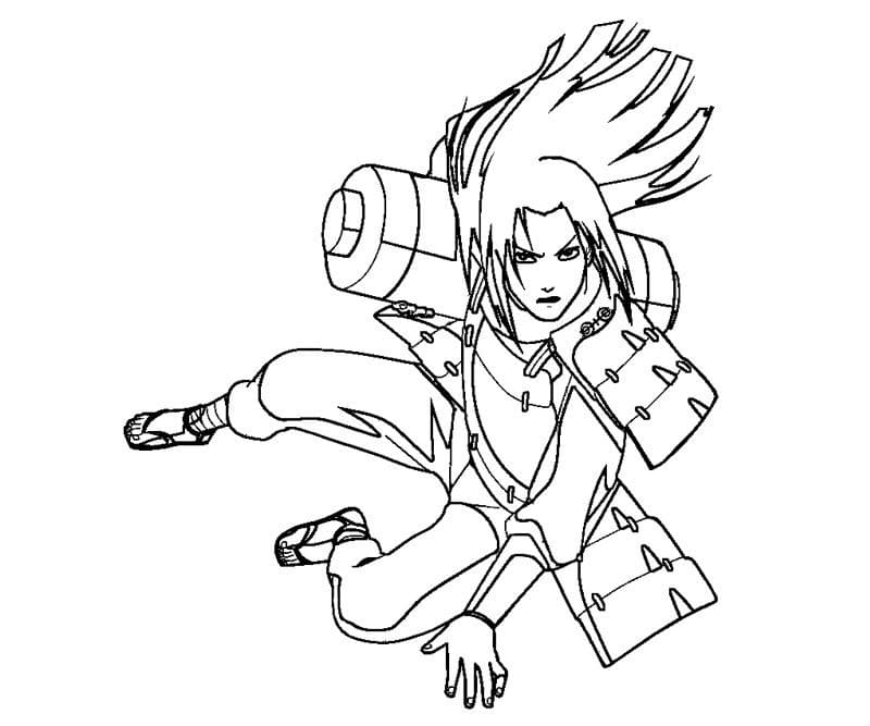 Coloriage Hashirama Senju action