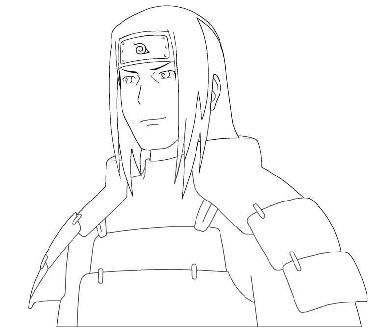 Coloriage Hashirama Senju souriant