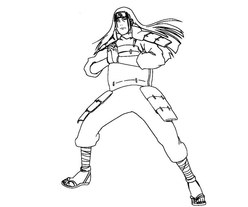 Coloriage Hashirama Senju Yushin G Ninjutsu