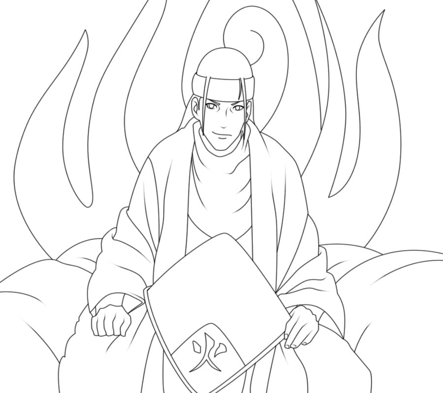 Coloriage Jeune Hashirama Senju