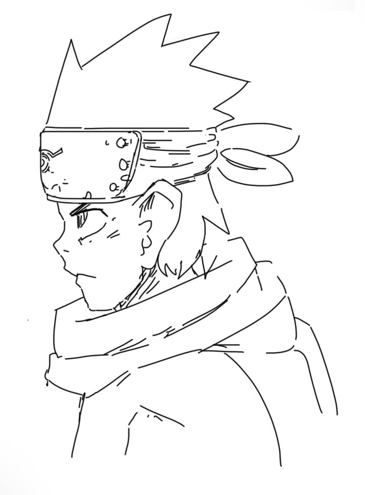 Coloriage Jeune Konohamaru