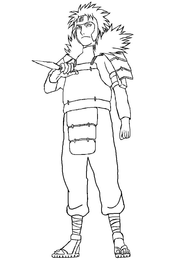 Coloriage Jeune Tobirama Senju