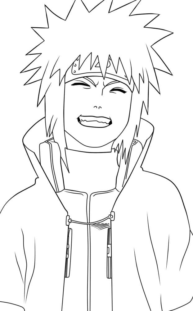 Coloriage Joyeux Minato